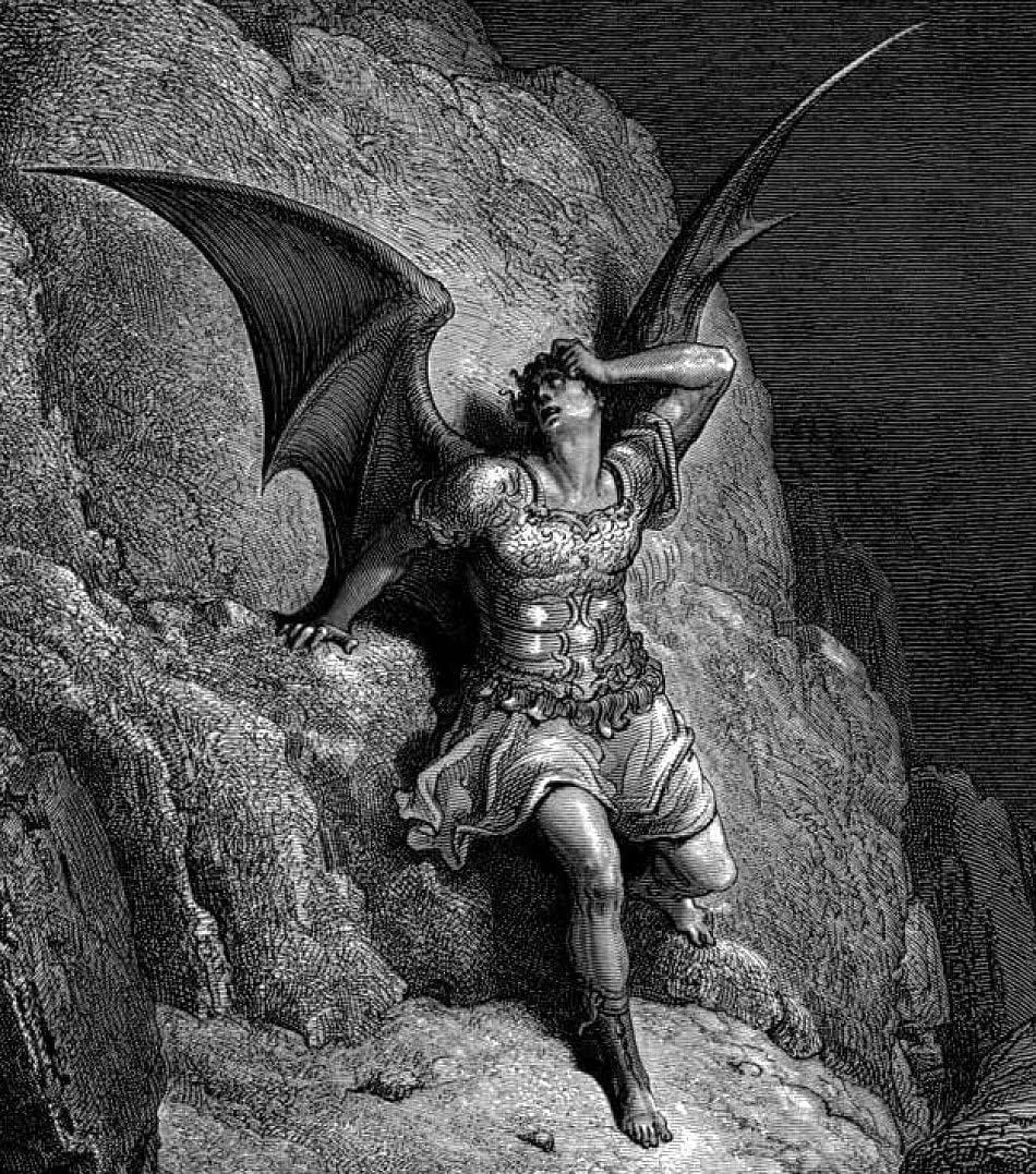 GustaveDoreParadiseLostSatanProfile.jpg · Gustave Doré · Public domain · 위키미디어 공용