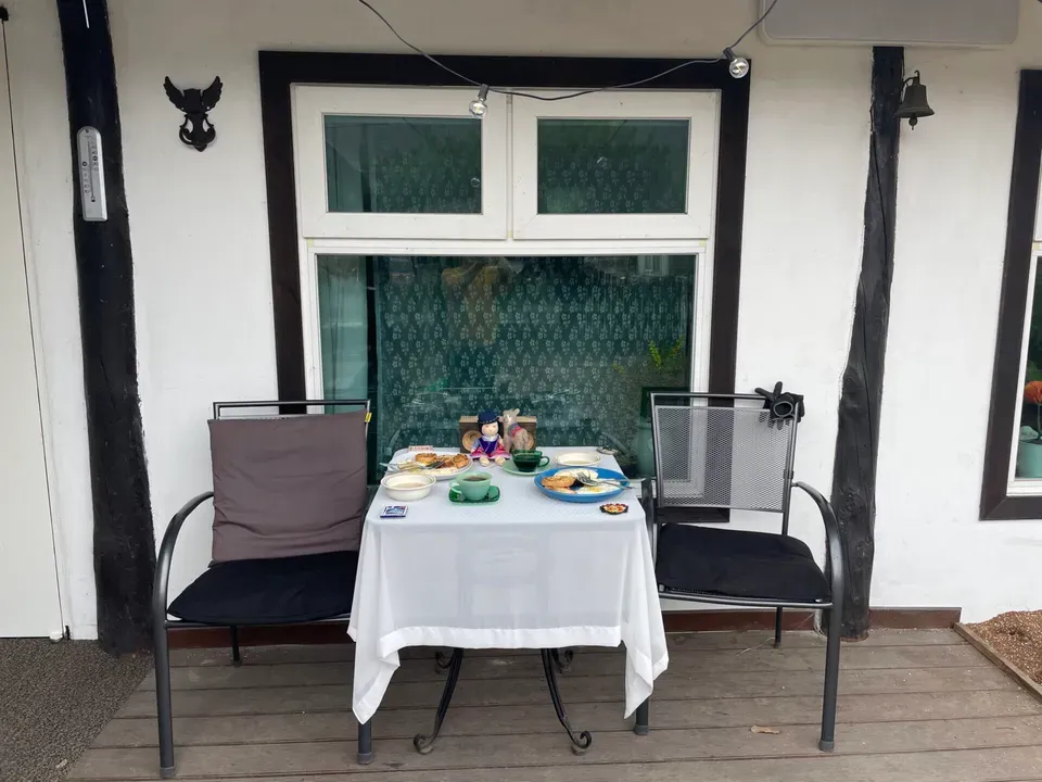 양평 시골집에서 아침