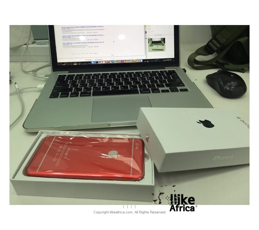 대륙의 짝퉁 아이폰 모양 외장 밧데리