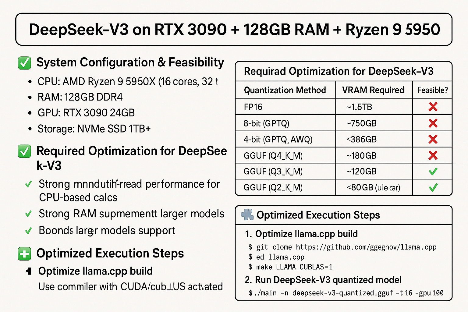 RTX3090에서 DeepSeek V3 구동하기