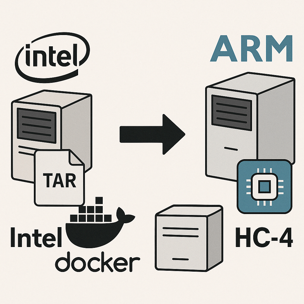 인텔 제온 cpu 환경에서 ARM CPU 환경으로 도커 이전하기