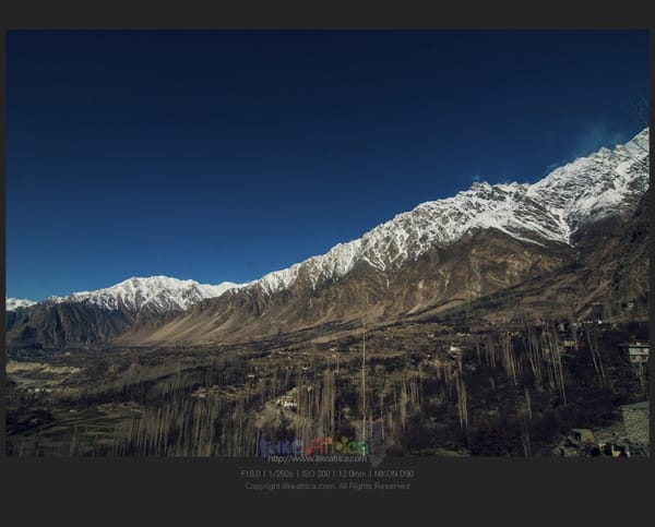 따스한 봄 볕 들던 훈자마을