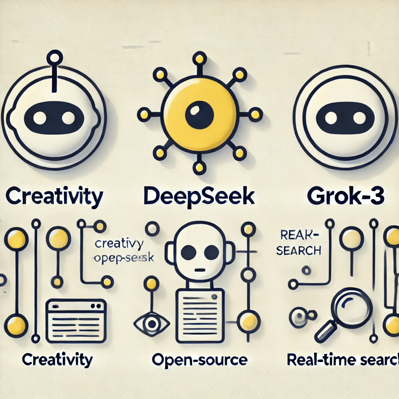 ChatGPT vs DeepSeek vs Grok-3 비교 분석